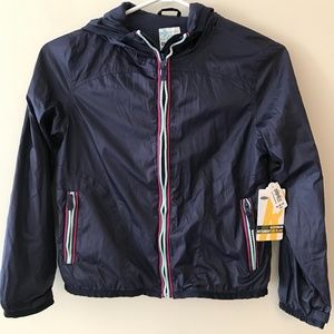 Old Navy Rain Jacket Navy Blue Medium